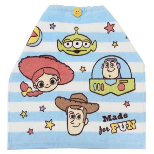 トイストーリー ゴム＆ボタン付きキッズおてふきタオル おりこうタオル チッパー ディズニー キャラクター グッズ メール便可