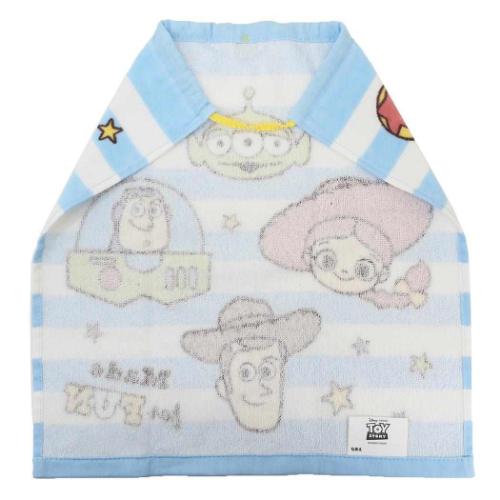 トイストーリー ゴム＆ボタン付きキッズおてふきタオル おりこうタオル チッパー ディズニー キャラクター グッズ メール便可