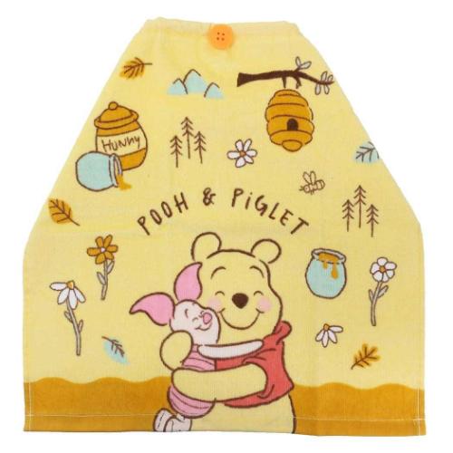 くまのプーさん ゴム&ボタン付きキッズおてふきタオル おりこうタオル チッパー ディズニー キャラクター グッズ メール便可