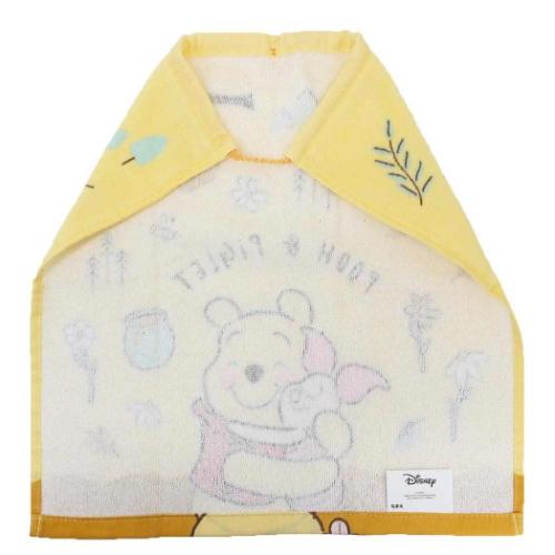 くまのプーさん ゴム&ボタン付きキッズおてふきタオル おりこうタオル チッパー ディズニー キャラクター グッズ メール便可