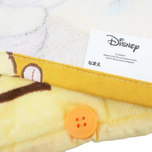 くまのプーさん ゴム&ボタン付きキッズおてふきタオル おりこうタオル チッパー ディズニー キャラクター グッズ メール便可