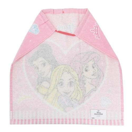 ディズニープリンセス ゴム＆ボタン付きキッズおてふきタオル おりこうタオル チッパー ディズニー キャラクター グッズ メール便可