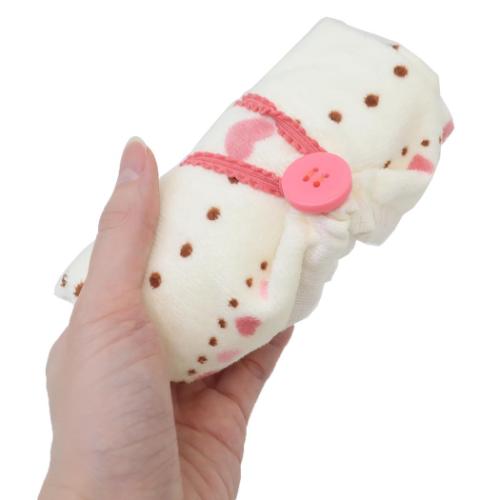 マイメロディ＆クロミ ゴム＆ボタン付きキッズおてふきタオル おりこうタオル おかしだいすき サンリオ キャラクター グッズ メール便可