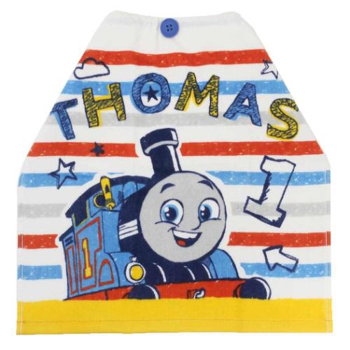 きかんしゃトーマス ゴム&ボタン付きキッズおてふきタオル おりこうタオル マリンルック キャラクター グッズ メール便可