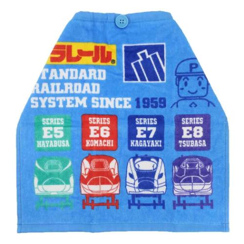 プラレール ゴム&ボタン付きキッズおてふきタオル おりこうタオル メンバーズ 鉄道 キャラクター グッズ メール便可