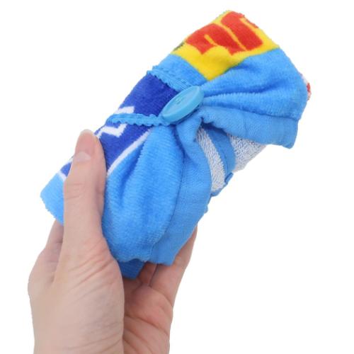 プラレール ゴム&ボタン付きキッズおてふきタオル おりこうタオル メンバーズ 鉄道 キャラクター グッズ メール便可