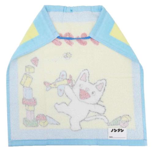 ノンタン ゴム＆ボタン付きキッズおてふきタオル おりこうタオル オモチャ 絵本キャラクター グッズ メール便可