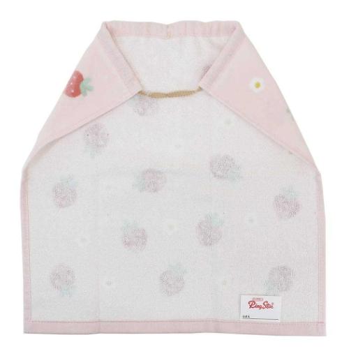 ゴム&ボタン付きキッズおてふきタオル おりこうタオル シュガーストロベリー かわいい グッズ メール便可