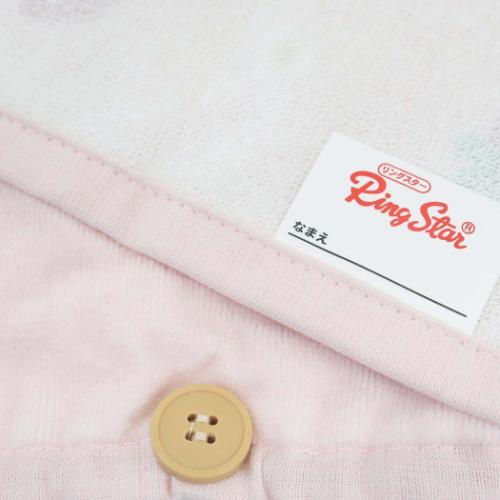 ゴム&ボタン付きキッズおてふきタオル おりこうタオル シュガーストロベリー かわいい グッズ メール便可