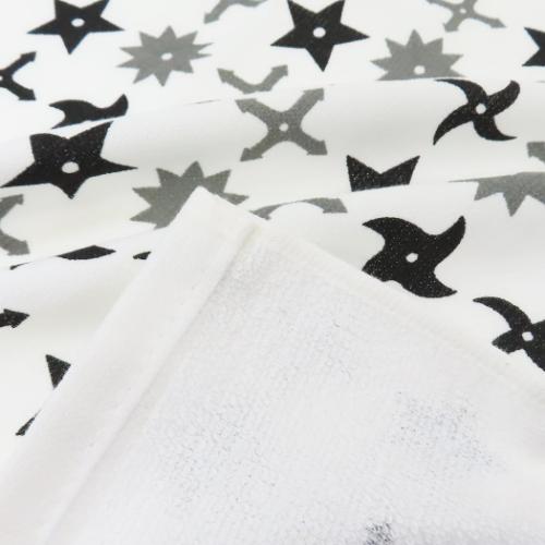 ハンドタオル ふわさらウォッシュタオル 手裏剣 和風 グッズ メール便可