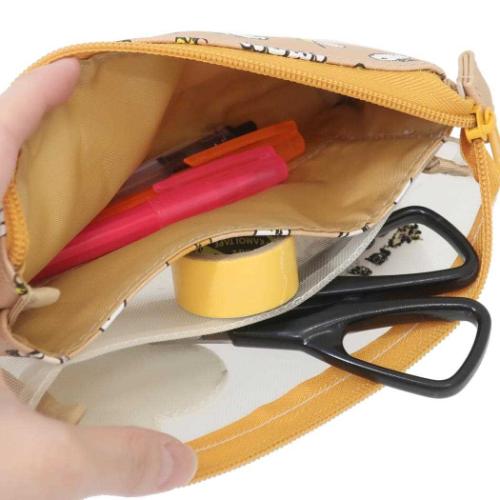 スヌーピー ペンケース スリーポケットポーチ フェイス 新入学 ピーナッツ キャラクター グッズ