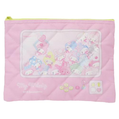 マイメロディ コスメポーチ キルティングポーチ アーケード 50th サンリオ キャラクター グッズ メール便可
