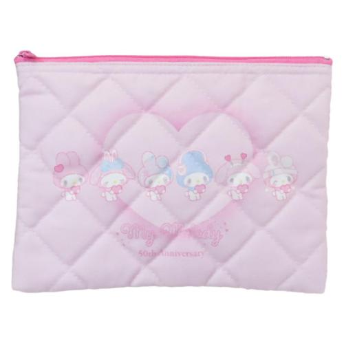 マイメロディ コスメポーチ キルティングポーチ 集合 50th サンリオ キャラクター グッズ メール便可