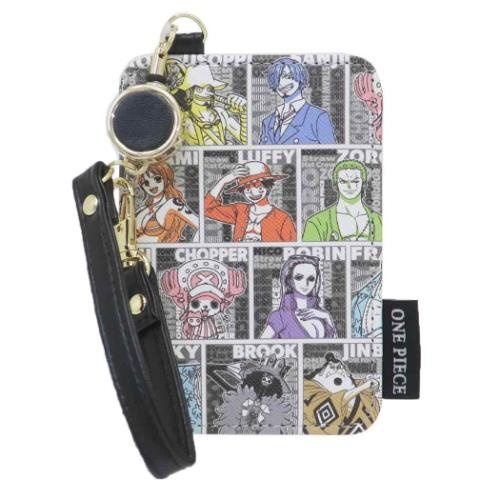 ワンピース 定期入れ リール付きパスケース シングルパスケース 麦わらの一味 少年ジャンプ アニメキャラクター グッズ メール便可