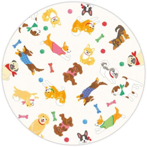 メッセージシート ミニレターシート 10枚入 いぬ 犬 手渡し 一言メモ グッズ メール便可