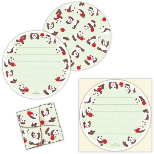 メッセージシート ミニレターシート 10枚入 パンダ 手渡し 一言メモ グッズ メール便可