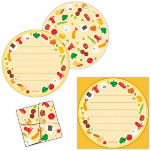 メッセージシート ミニレターシート 10枚入 お弁当 手渡し 一言メモ グッズ メール便可
