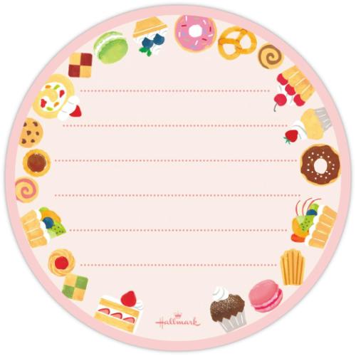 メッセージシート ミニレターシート 10枚入 スイーツ 手渡し 一言メモ グッズ メール便可