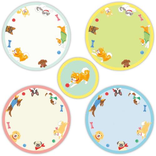 フレークシール シールフレーク いぬ 犬 寄せ書き グッズ メール便可