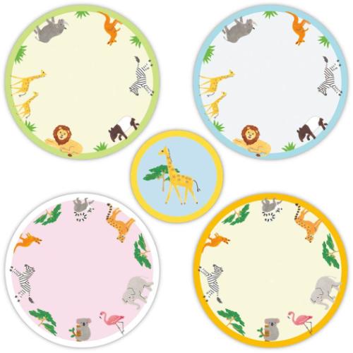 フレークシール シールフレーク アニマル 寄せ書き グッズ メール便可