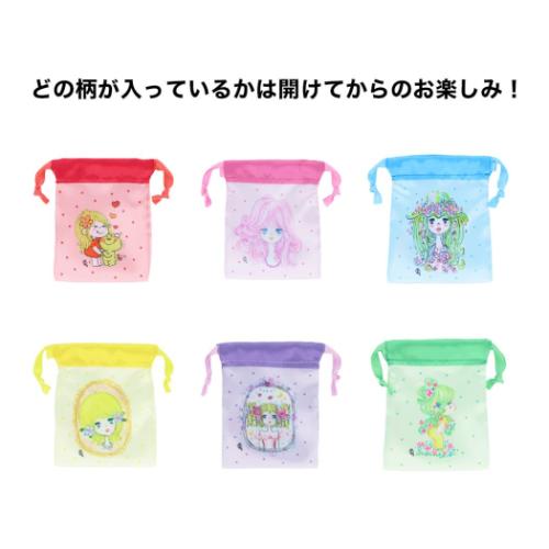 水森亜土 巾着袋 ミニ巾着 全6種 フルーツコレクション キャラクター グッズ メール便可