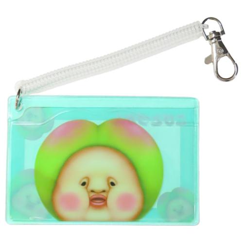 こびとづかん 定期入れ コイル付きクリアパスケース スモモノウチ キャラクター グッズ メール便可
