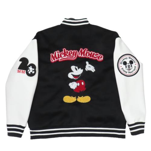 ミッキーマウス アウター メンズ スタジャン クラブリーダー 3L ディズニー キャラクター グッズ