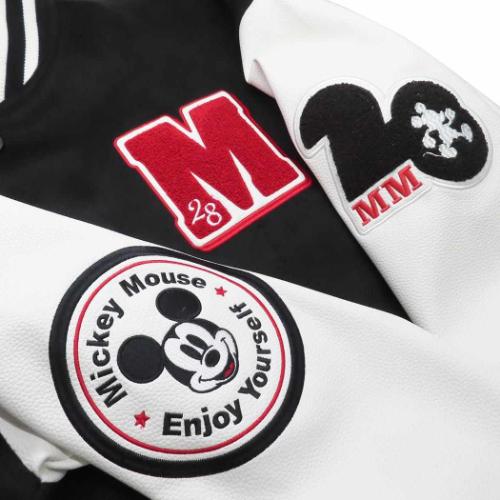ミッキーマウス アウター メンズ スタジャン クラブリーダー 3L ディズニー キャラクター グッズ