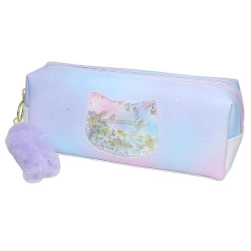 ペンケース 2ポケットBOXペンポーチ チャミーキトゥン パープル 新入学 かわいい グッズ