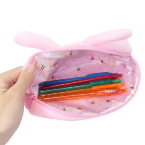 クレヨンしんちゃん ペンケース ぬいぐるみフェイスペンポーチ うさぎ アニメキャラクター グッズ