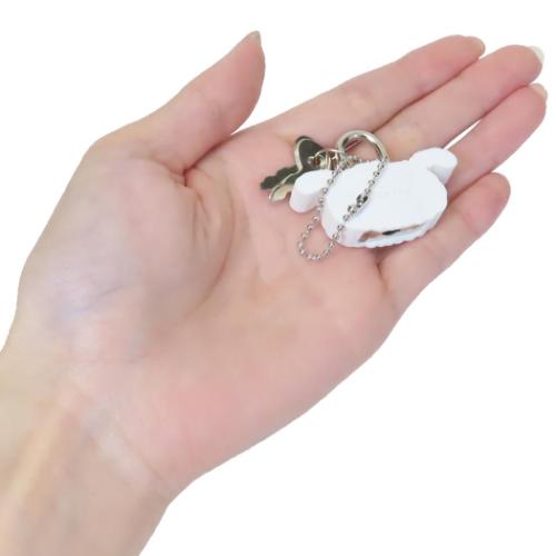 クレヨンしんちゃん キーチェーン マスコット南京錠キーホルダー シロ アニメキャラクター グッズ メール便可