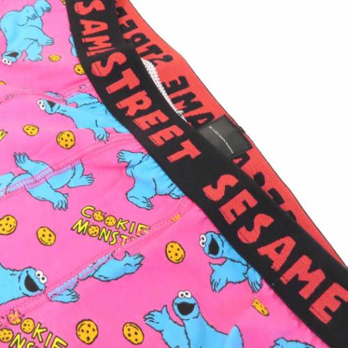 セサミストリート 男性用下着 ボクサーブリーフ クッキーモンスターとクッキー キャラクター グッズ メール便可