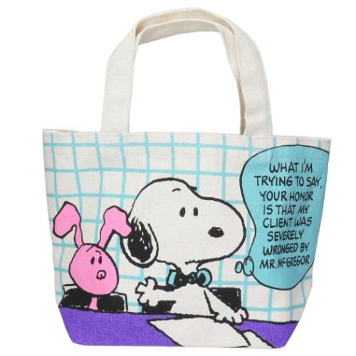 スヌーピー ランチバッグ マチ付バッグ チェック ピーナッツ キャラクター グッズ メール便可