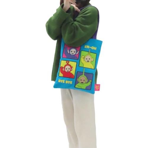 テレタビーズ トートバッグ 刺繍トートバッグ グループ キャラクター グッズ メール便可