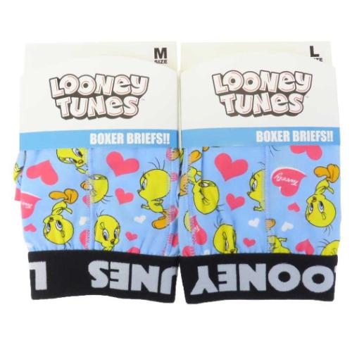 ルーニーテューンズ 男性用下着 ボクサーブリーフ トゥイーティー ハート LOONEY TUNES キャラクター グッズ メール便可