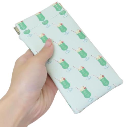 マルチポーチ ポケッタブルケース キッサクリームソーダ かわいい グッズ メール便可
