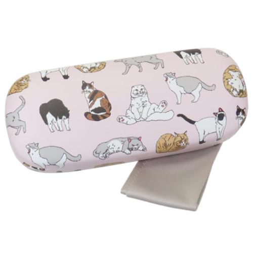 眼鏡ケース クロス付きメガネケース キャットフィーリング プレゼント グッズ