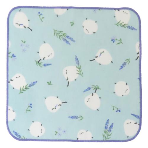 ミニタオル ガーゼタオル ラベンダーシマエナガ かわいい グッズ メール便可