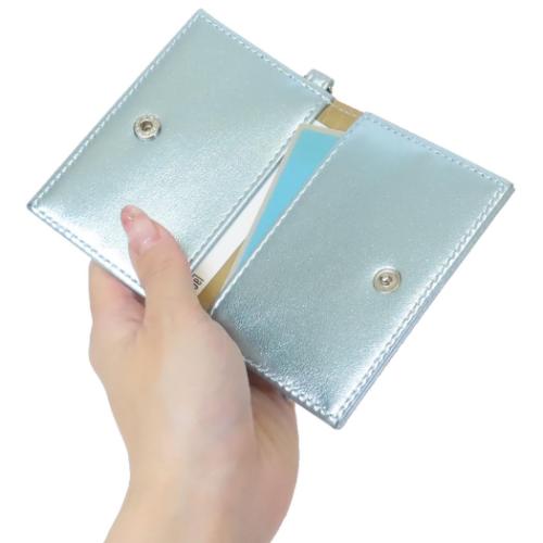 スヌーピー 定期入れ 2つ折りパスケース メタリックスヌーピー BL ピーナッツ キャラクター グッズ メール便可