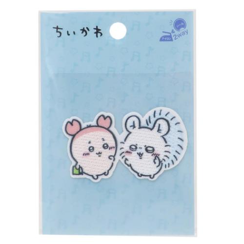 ちいかわ ワッペン アイロンパッチシール モモンガと古本屋 キャラクター グッズ メール便可
