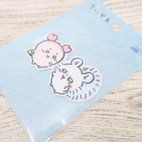 ちいかわ ワッペン アイロンパッチシール モモンガと古本屋 キャラクター グッズ メール便可