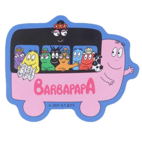 バーバパパ ダイカットシール キャラクターステッカー バス BARBAPAPA キャラクター グッズ メール便可