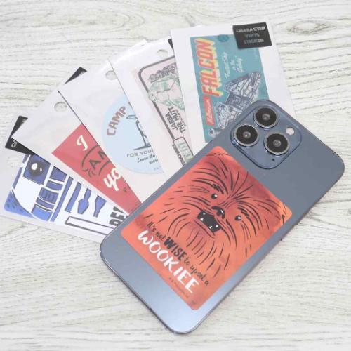 スターウォーズ ダイカットシール キャラクターステッカー チューバッカ 水彩 STAR WARS キャラクター グッズ メール便可