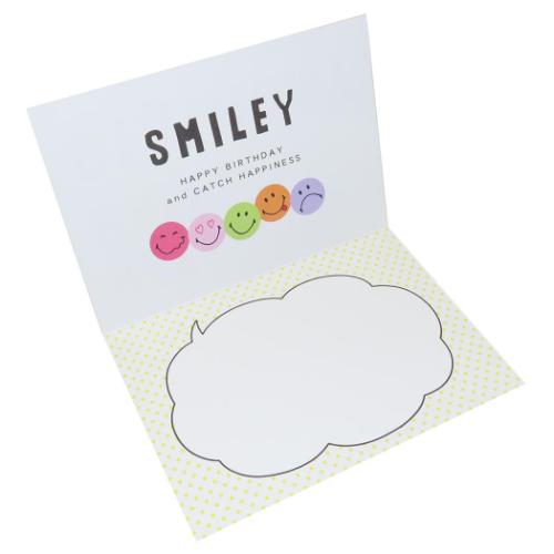 スマイリーフェイス グリーティングカード メッセージカード バースデー GE-109 Smiley Face キャラクター グッズ メール便可
