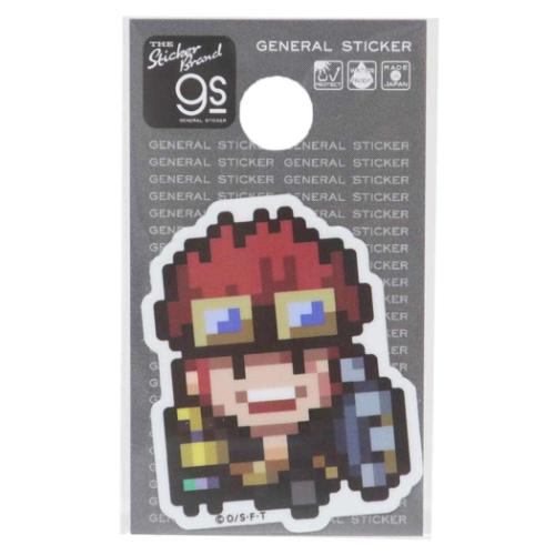 ワンピース ビニールシール ダイカットミニステッカー ピクセル Sサイズ キッド 討ち入り衣装 少年ジャンプ メール便可