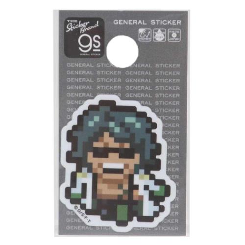 ワンピース ビニールシール ダイカットミニステッカー ピクセル Sサイズ 緑牛 少年ジャンプ アニメキャラクター グッズ メール便可