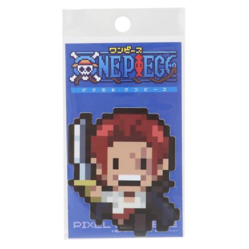 ワンピース ダイカットシール ビニールステッカー ピクセル シャンクス エッグヘッドver 少年ジャンプ メール便可