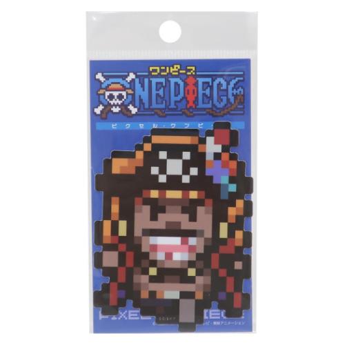ワンピース ダイカットシール ビニールステッカー ピクセル 黒ひげ エッグヘッドver 少年ジャンプ メール便可