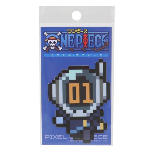 ワンピース ダイカットシール ビニールステッカー ピクセル シャカ 少年ジャンプ アニメキャラクター グッズ メール便可