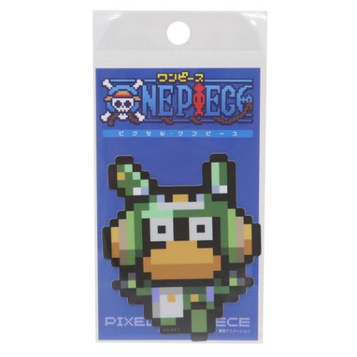ワンピース ダイカットシール ビニールステッカー ピクセル エジソン 少年ジャンプ アニメキャラクター グッズ メール便可